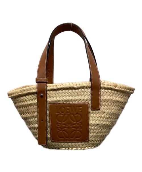 LOEWE（ロエベ）LOEWE (ロエベ) アナグラムカゴバッグスモールバスケット ベージュの古着・服飾アイテム