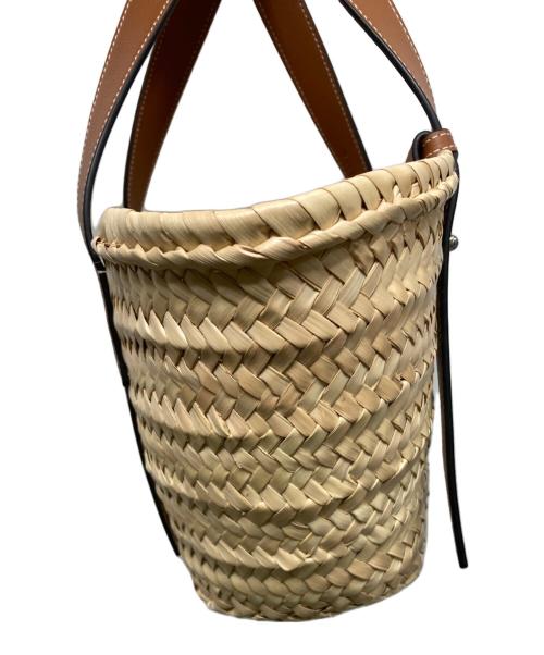 LOEWE（ロエベ）LOEWE (ロエベ) アナグラムカゴバッグスモールバスケット ベージュの古着・服飾アイテム