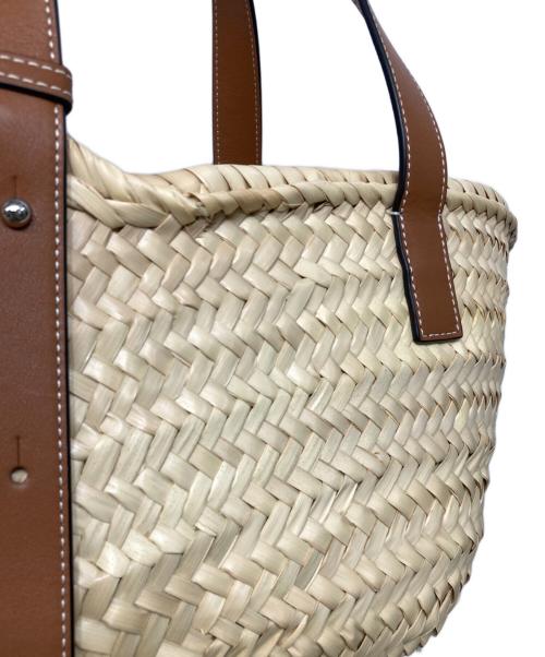 LOEWE（ロエベ）LOEWE (ロエベ) アナグラムカゴバッグスモールバスケット ベージュの古着・服飾アイテム