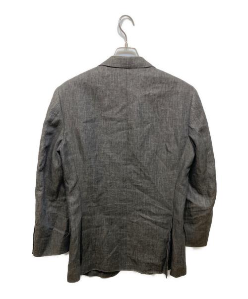 ZEGNA（ゼニア）ZEGNA (ゼニア) リネンテーラードジャケット ブラウン サイズ:44の古着・服飾アイテム