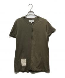 MARTIN MARGIELA（マルタン・マルジェラ）の古着「RE-EDITION ハーフジップカットソー」｜オリーブ