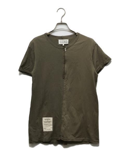 MARTIN MARGIELA（マルタン・マルジェラ）Martin Margiela (マルタン・マルジェラ) RE-EDITION ハーフジップカットソー オリーブ サイズ:50の古着・服飾アイテム