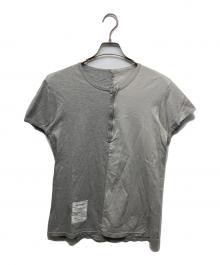 Maison Margiela（メゾンマルジェラ）の古着「RE-EDITION ハーフジップカットソー」｜グレー
