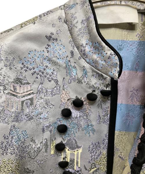 Mame Kurogouchi（マメクロゴウチ）mame kurogouchi (マメクロゴウチ) MANDARIN JACQUARD TOPS / MM17AW-SH040 シルバー サイズ:1の古着・服飾アイテム