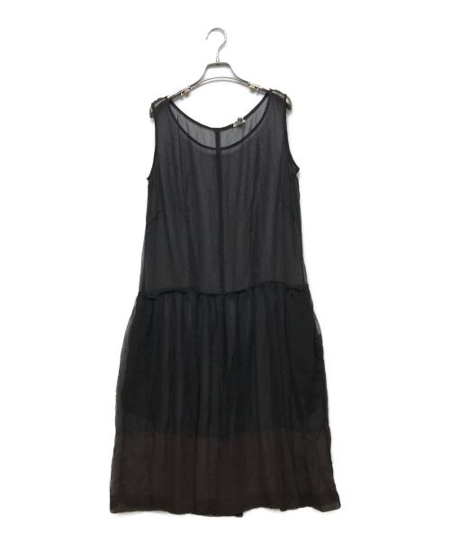 COMME des GARCONS COMME des GARCONS（コムデギャルソン コムデギャルソン）COMME des GARCONS COMME des GARCONS (コムデギャルソン コムデギャルソン) シアーノースリーブワンピース ブラウン サイズ:Sの古着・服飾アイテム