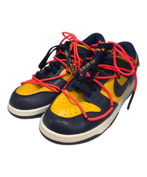 NIKE（ナイキ）NIKE (ナイキ) OFFWHITE (オフホワイト) DUNK LOW LTHR/OW イエロー サイズ:25の古着・服飾アイテム
