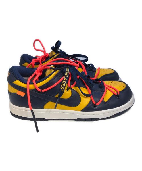 NIKE（ナイキ）NIKE (ナイキ) OFFWHITE (オフホワイト) DUNK LOW LTHR/OW イエロー サイズ:25の古着・服飾アイテム