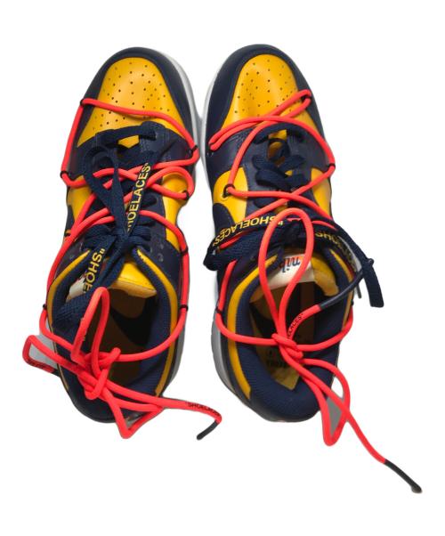 NIKE（ナイキ）NIKE (ナイキ) OFFWHITE (オフホワイト) DUNK LOW LTHR/OW イエロー サイズ:25の古着・服飾アイテム