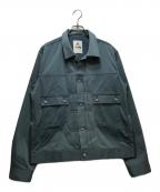 MAISON SPECIALメゾンスペシャル）の古着「Triacetate Dress-Over 2nd Jacket」｜ブルー