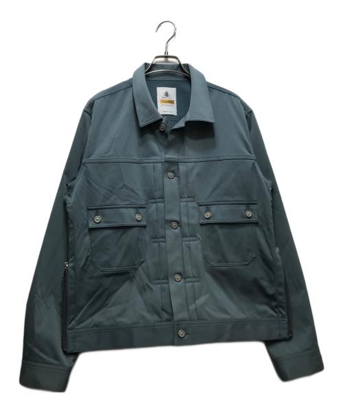 MAISON SPECIAL（メゾンスペシャル）MAISON SPECIAL (メゾンスペシャル) Triacetate Dress-Over 2nd Jacket ブルー サイズ:2の古着・服飾アイテム