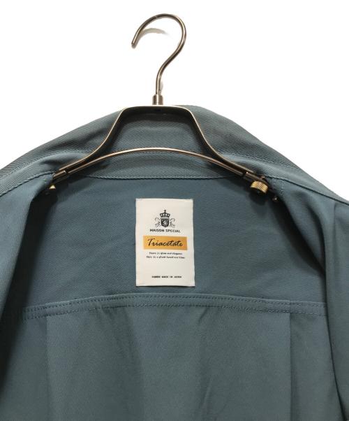 MAISON SPECIAL（メゾンスペシャル）MAISON SPECIAL (メゾンスペシャル) Triacetate Dress-Over 2nd Jacket ブルー サイズ:2の古着・服飾アイテム