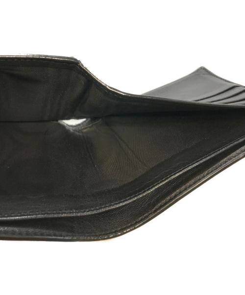 Saint Laurent Paris（サンローランパリ）Saint Laurent Paris (サンローランパリ) クロコダイルエンボスレザーウォレット ブラックの古着・服飾アイテム