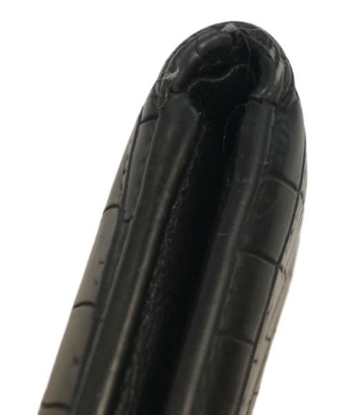 Saint Laurent Paris（サンローランパリ）Saint Laurent Paris (サンローランパリ) クロコダイルエンボスレザーウォレット ブラックの古着・服飾アイテム