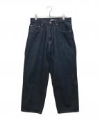 AURALEEオーラリー）の古着「HARD TWIST DENIM WIDE PANTS / A22SP03DM」｜インディゴ
