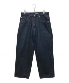 AURALEE（オーラリー）の古着「HARD TWIST DENIM WIDE PANTS / A22SP03DM」｜インディゴ
