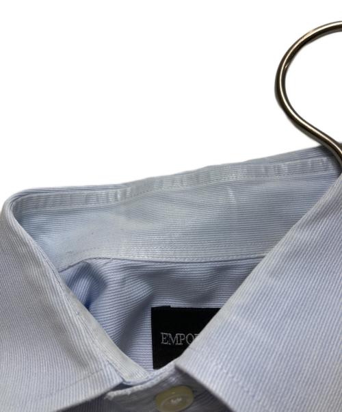 EMPORIO ARMANI（エンポリオ アルマーニ）EMPORIO ARMANI (エンポリオ アルマーニ) ボタンダウンシャツ ブルー サイズ:39の古着・服飾アイテム