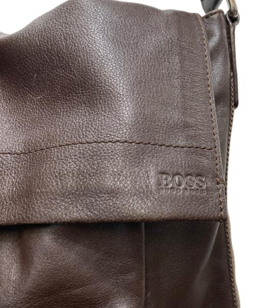 HUGO BOSS（ヒューゴ ボス）HUGO BOSS (ヒューゴ ボス) メッセンジャーバッグ ブラウンの古着・服飾アイテム