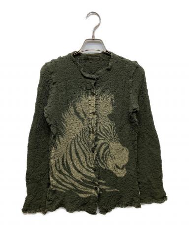 me ISSEY MIYAKE ミーイッセイミヤケ 変形カーディガン 羽織 中古・古着通販】me ISSEY MIYAKE (ミーイッセイ ミヤケ) シワ加工