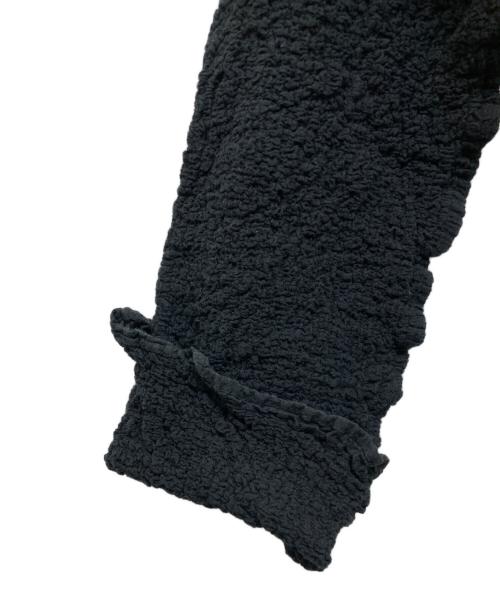 me ISSEY MIYAKE（ミーイッセイ ミヤケ）me ISSEY MIYAKE (ミーイッセイ ミヤケ) シワ加工カーディガン ブラック サイズ:FREEの古着・服飾アイテム