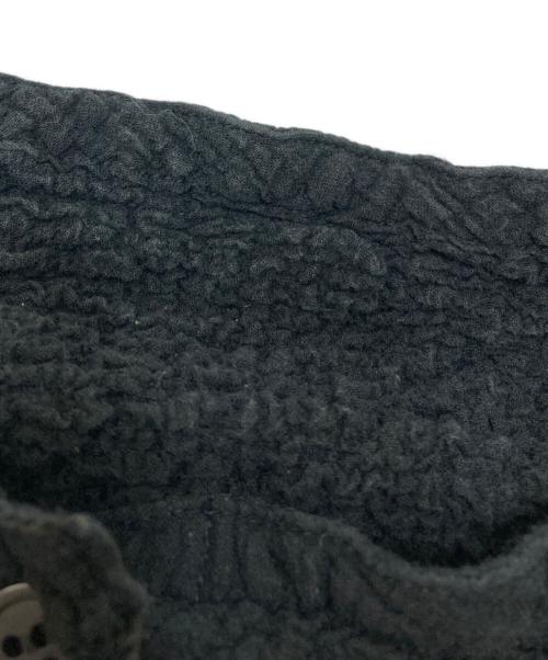 me ISSEY MIYAKE（ミーイッセイ ミヤケ）me ISSEY MIYAKE (ミーイッセイ ミヤケ) シワ加工カーディガン ブラック サイズ:FREEの古着・服飾アイテム