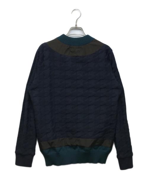 KOLOR（カラー）KOLOR (カラー) Houndstooth V-Neck Sweater ネイビー サイズ:１の古着・服飾アイテム