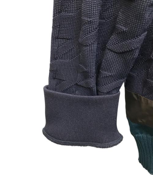 KOLOR（カラー）KOLOR (カラー) Houndstooth V-Neck Sweater ネイビー サイズ:１の古着・服飾アイテム