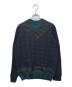 KOLOR（カラー）の古着「Houndstooth V-Neck Sweater」｜ネイビー