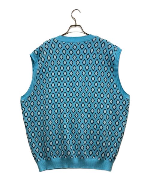 TTT MSW（ティー）TTT MSW (ティー) ニットベスト ブルー サイズ:XL 未使用品の古着・服飾アイテム
