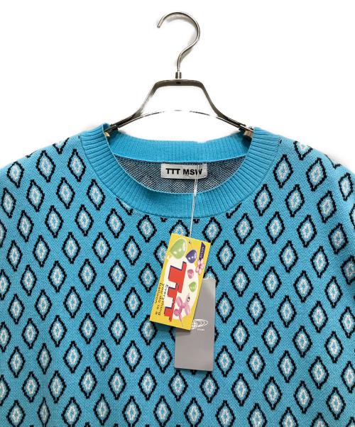 TTT MSW（ティー）TTT MSW (ティー) ニットベスト ブルー サイズ:XL 未使用品の古着・服飾アイテム