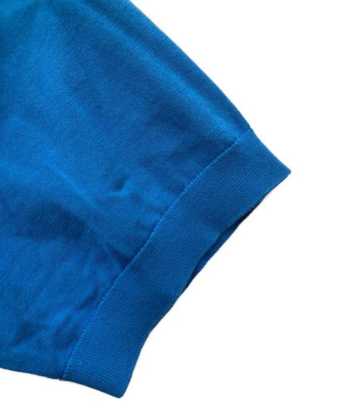 CABAN（キャバン）CABaN (キャバン) コットン ポロニットプルオーバー ブルー サイズ:Mの古着・服飾アイテム