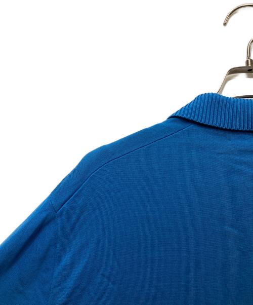 CABAN（キャバン）CABaN (キャバン) コットン ポロニットプルオーバー ブルー サイズ:Mの古着・服飾アイテム