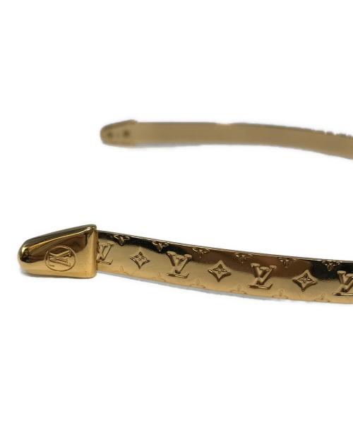 LOUIS VUITTON（ルイ ヴィトン）LOUIS VUITTON (ルイ ヴィトン) ナノグラムカチューシャ ゴールドの古着・服飾アイテム