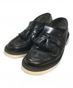 LOAKE LOAFERロークローファー）の古着「タッセルローファー」｜ブラック