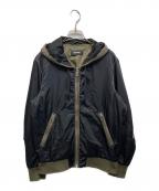 DIESELディーゼル）の古着「ナイロンフーデットジャケット」｜ブラック