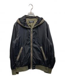 DIESEL（ディーゼル）の古着「ナイロンフーデットジャケット」｜ブラック