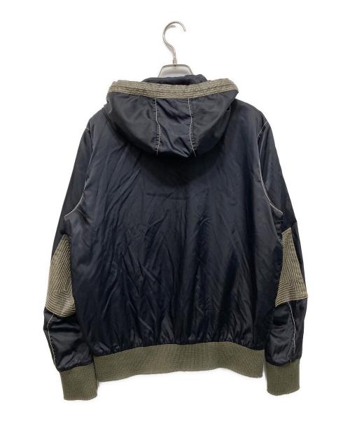 DIESEL（ディーゼル）DIESEL (ディーゼル) ナイロンフーデットジャケット ブラック サイズ:Sの古着・服飾アイテム