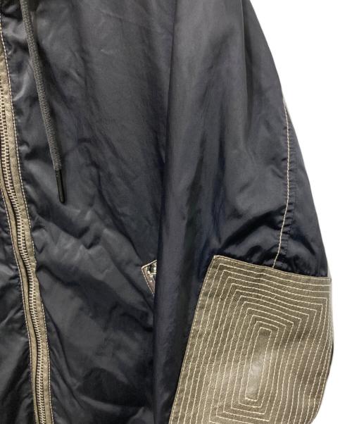 DIESEL（ディーゼル）DIESEL (ディーゼル) ナイロンフーデットジャケット ブラック サイズ:Sの古着・服飾アイテム