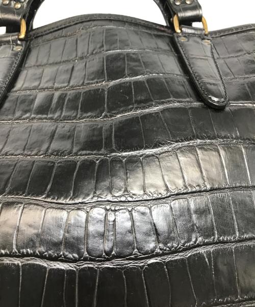 Felisi（フェリージ）Felisi (フェリージ) クロコ型押しレザーバッグ ブラック サイズ:-の古着・服飾アイテム