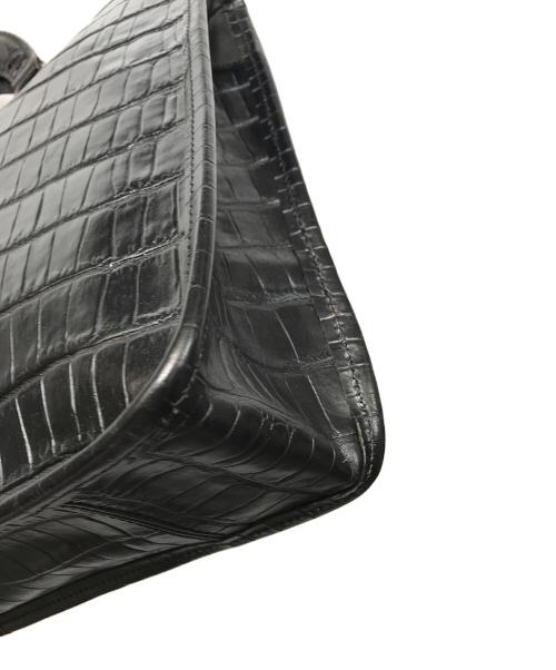 Felisi（フェリージ）Felisi (フェリージ) クロコ型押しレザーバッグ ブラック サイズ:-の古着・服飾アイテム