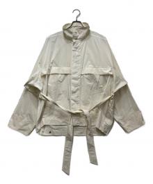ISSEY MIYAKE（イッセイミヤケ）の古着「Crumpled U ジャケット」｜ベージュ