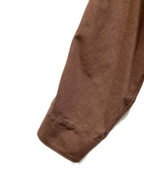 HOMME PLISSE ISSEY MIYAKE（オム プリッセ イッセイ ミヤケ）HOMME PLISSE ISSEY MIYAKE (オム プリッセ イッセイ ミヤケ) RB STYLO-BILLE EMBROIDERY SHIRT ブラウン サイズ:3の古着・服飾アイテム