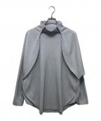 HOMME PLISSE ISSEY MIYAKEオム プリッセ イッセイ ミヤケ）の古着「プリーツカットソー」｜グレー