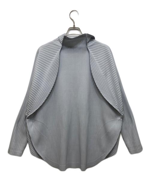 HOMME PLISSE ISSEY MIYAKE（オム プリッセ イッセイ ミヤケ）HOMME PLISSE ISSEY MIYAKE (オム プリッセ イッセイ ミヤケ) プリーツカットソー グレー サイズ:3の古着・服飾アイテム