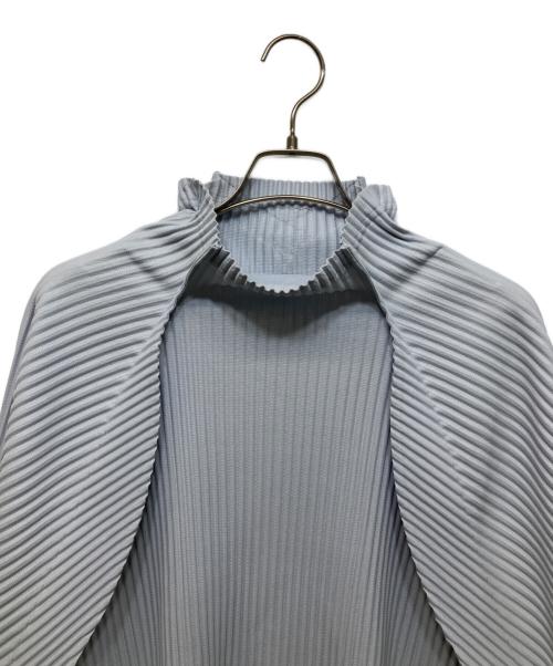 HOMME PLISSE ISSEY MIYAKE（オム プリッセ イッセイ ミヤケ）HOMME PLISSE ISSEY MIYAKE (オム プリッセ イッセイ ミヤケ) プリーツカットソー グレー サイズ:3の古着・服飾アイテム