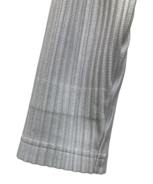 HOMME PLISSE ISSEY MIYAKE（オム プリッセ イッセイ ミヤケ）HOMME PLISSE ISSEY MIYAKE (オム プリッセ イッセイ ミヤケ) プリーツカットソー グレー サイズ:3の古着・服飾アイテム