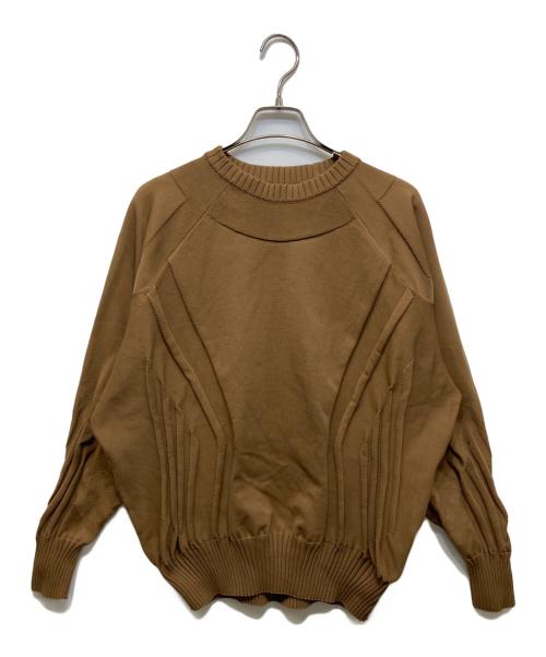A-POC ABLE ISSEY MIYAKE（エイポック エイブル イッセイ ミヤケ）A-POC ABLE ISSEY MIYAKE (エイポック エイブル イッセイ ミヤケ) プルオーバーニット ブラウン サイズ:1の古着・服飾アイテム