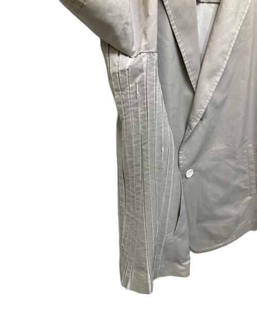 A-POC ABLE ISSEY MIYAKE（エイポック エイブル イッセイ ミヤケ）A-POC ABLE ISSEY MIYAKE (エイポック エイブル イッセイ ミヤケ) Solid Color Single-Breasted Long Sleeve Jacket グレー サイズ:3の古着・服飾アイテム