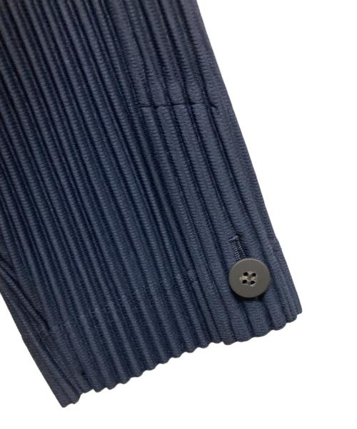 HOMME PLISSE ISSEY MIYAKE（オム プリッセ イッセイ ミヤケ）HOMME PLISSE ISSEY MIYAKE (オム プリッセ イッセイ ミヤケ) プリーツコート ネイビー サイズ:3の古着・服飾アイテム