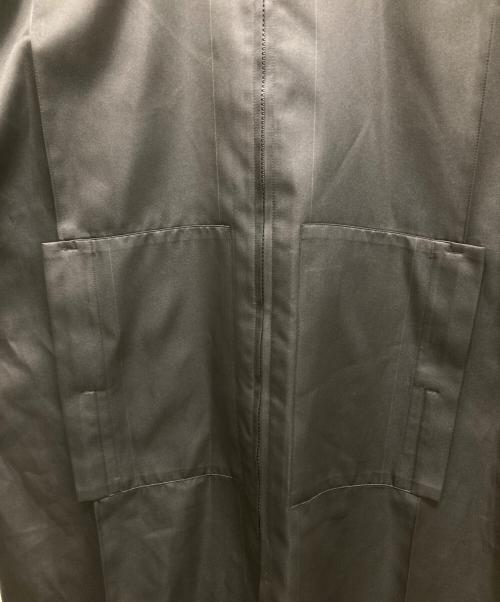 132 5. ISSEY MIYAKE（132 5. イッセイ ミヤケ）132 5. ISSEY MIYAKE (132 5. イッセイ ミヤケ) ポリエステルノーカラーコート ブラック×グリーン サイズ:3の古着・服飾アイテム