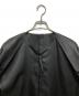 中古・古着 132 5. ISSEY MIYAKE (132 5. イッセイ ミヤケ) ポリエステルノーカラーコート ブラック×グリーン サイズ:3：30000円